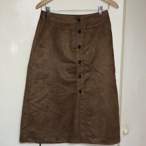 Brown midi Skirt